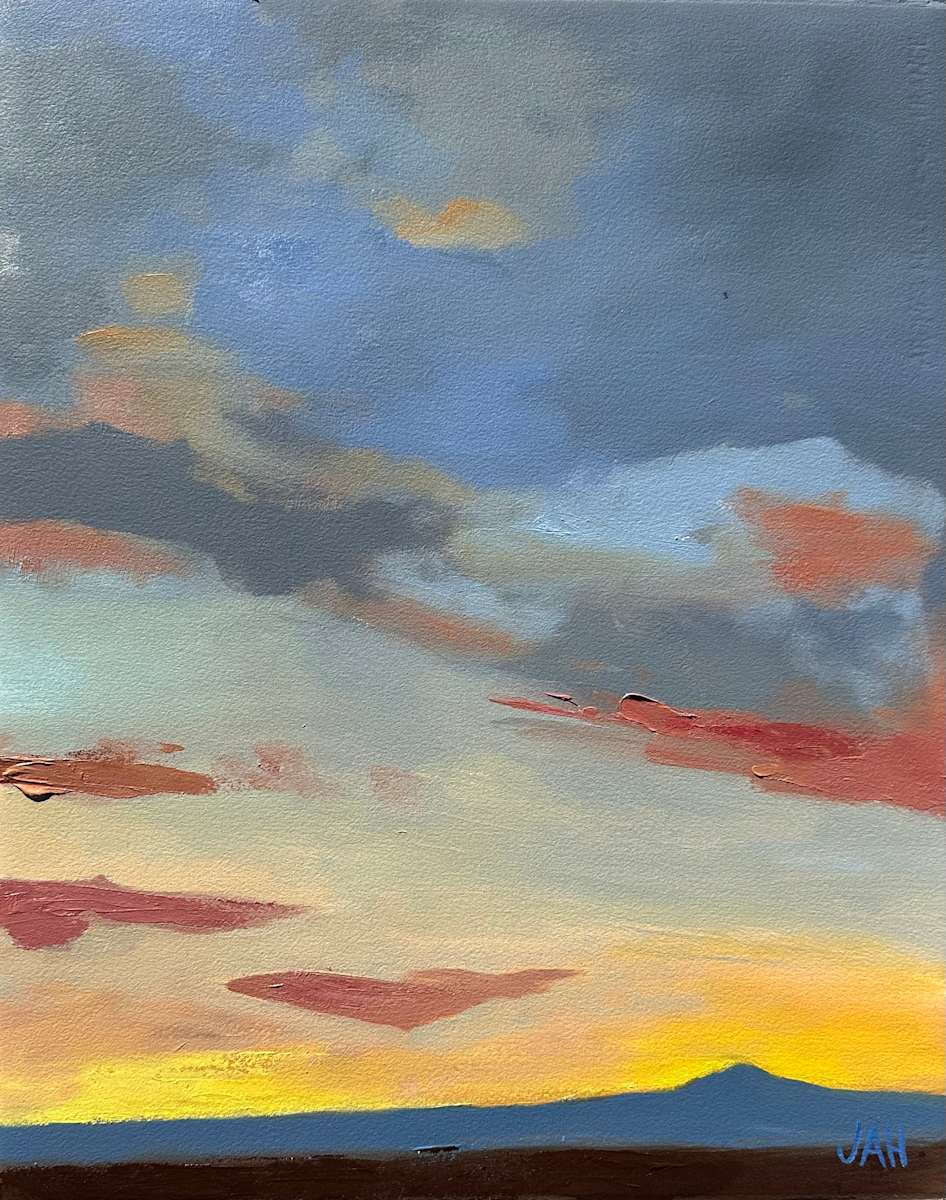 Village Sunrise View Right Panel by Judith Hutcheson 