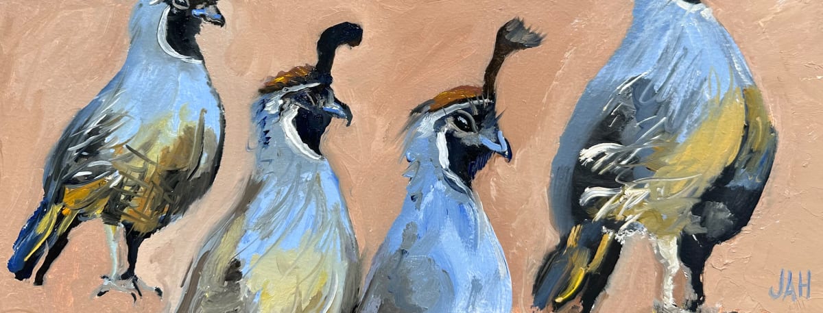 Quattro Quail by Judith Hutcheson 