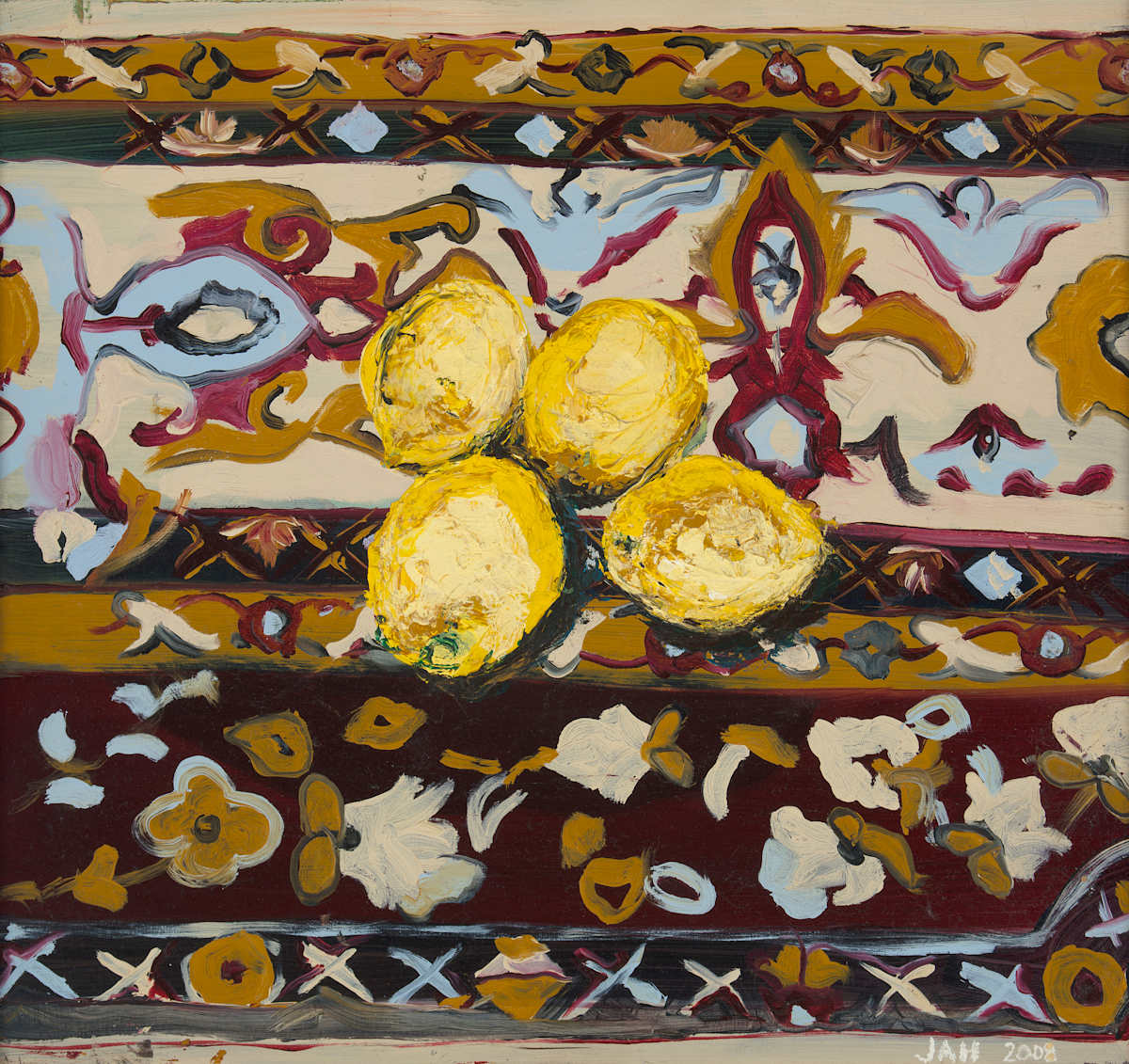 Lemons on Rug by Judith Hutcheson, Image 1.