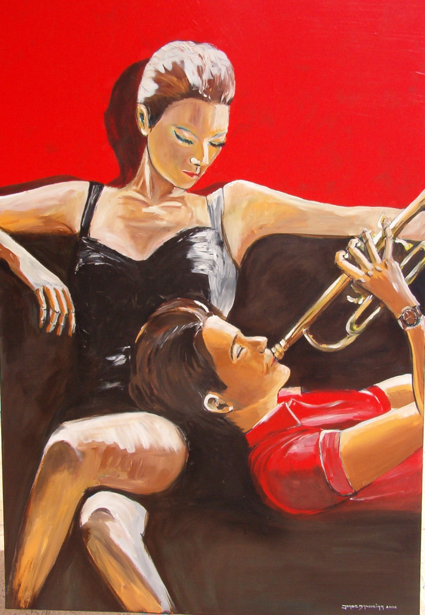 Mulher e Trampetista by Jorge Bandeira 