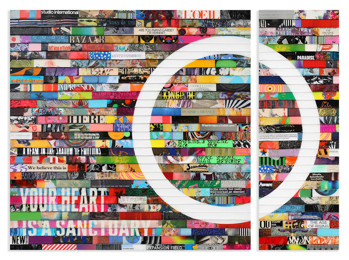 Citta Samtana Diptych 378, Your Heart is a Sanctuary by James Verbicky, Image 1.
