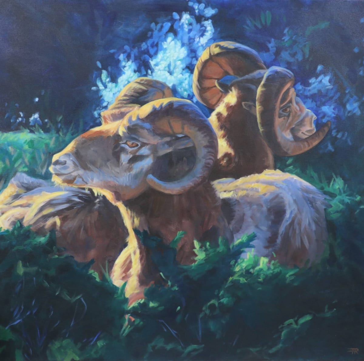 Evening Rest by Pascale Robinson  Image: Unframed consigned price