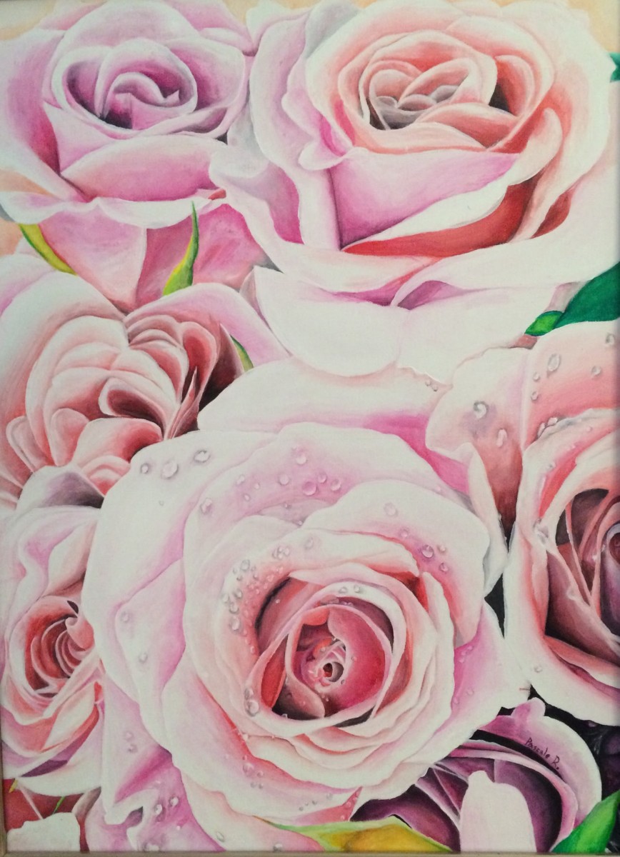 Pink Roses by Pascale Robinson 