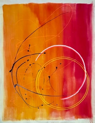 Together by Julea Boswell  Image: Painted Dance #4 (red-orange)
