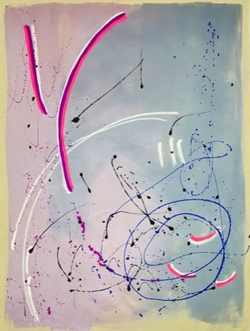 Surprise by Julea Boswell  Image: Painted Dance  #8 (blue-violet)