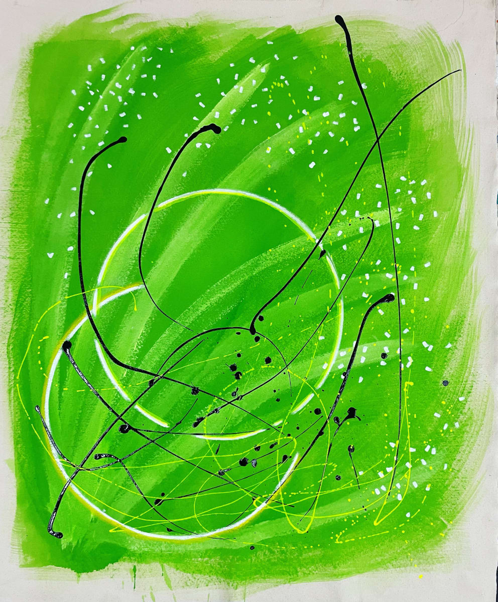 Sparkle and Sound by Julea Boswell  Image: Painted Dance #11 (green)