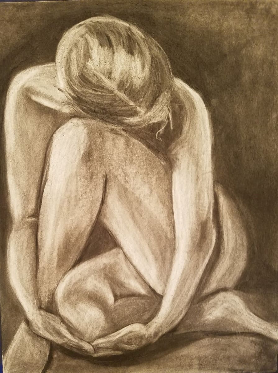 Folded Knee by Leslie Vidas Zuehlke 