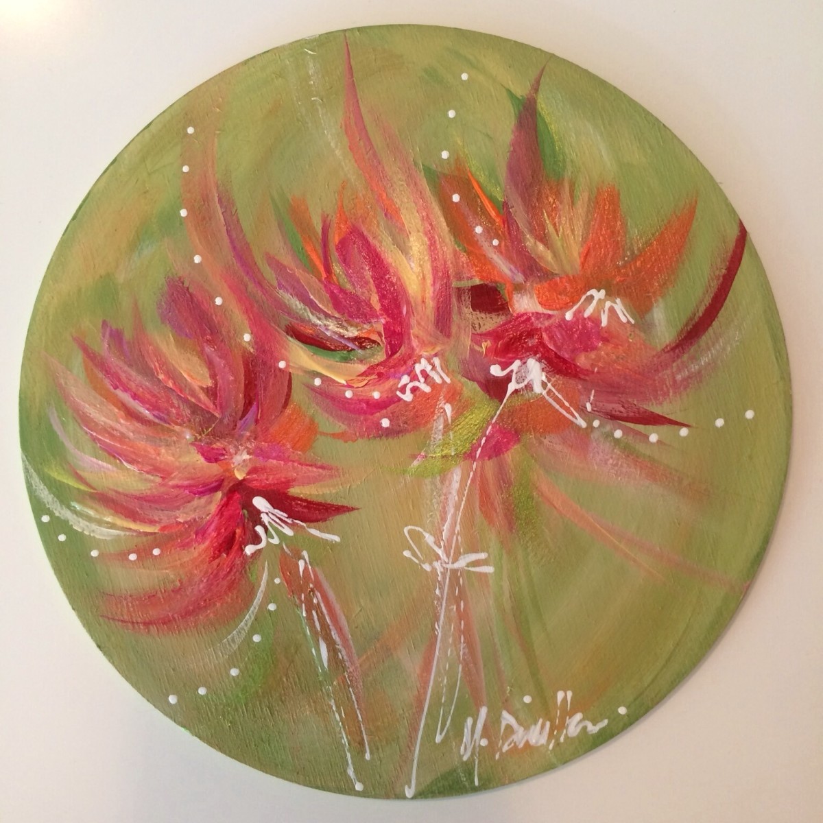 Bloom in Round I by Michelle Dinelle Abstracts 