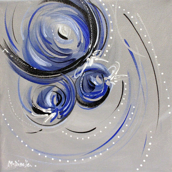 Blue III by Michelle Dinelle Abstracts 