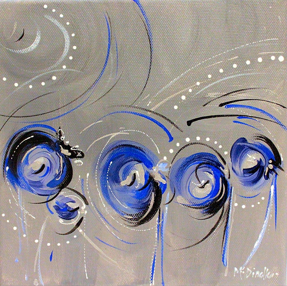 Blue IV by Michelle Dinelle Abstracts 