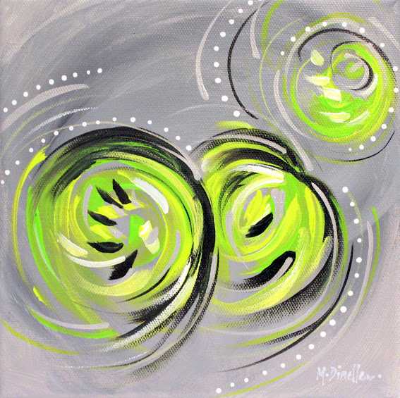 Green II by Michelle Dinelle Abstracts, Image 1.