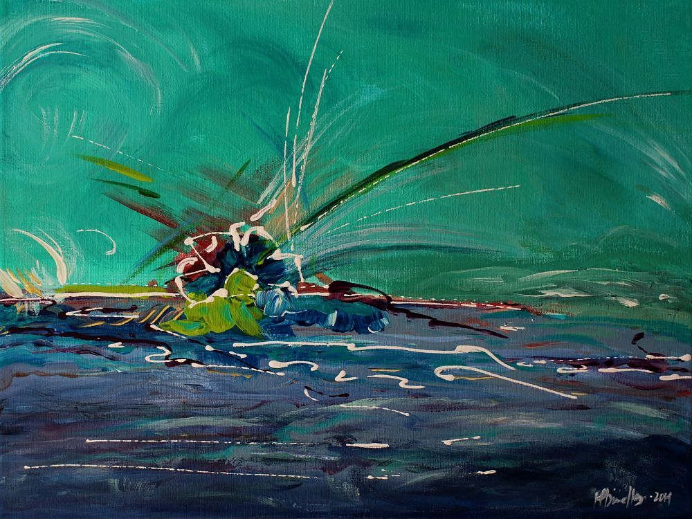 Island Turmoil by Michelle Dinelle Abstracts, Image 1.