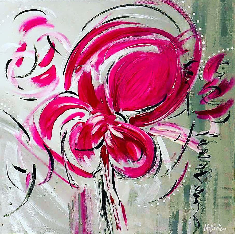 Playful Pink by Michelle Dinelle Abstracts 