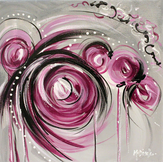 Purple I by Michelle Dinelle Abstracts 