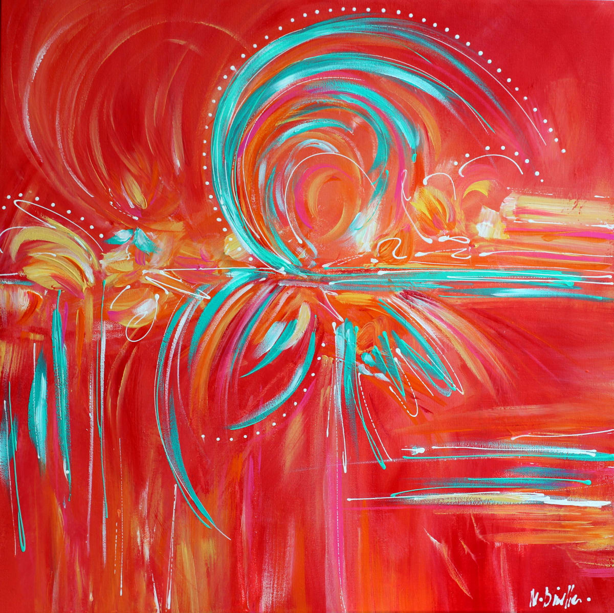 Tequila Sunrise by Michelle Dinelle Abstracts 