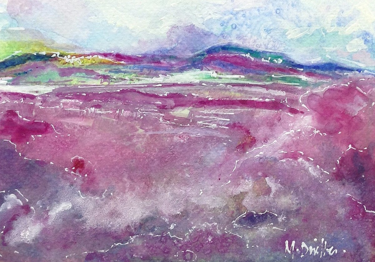 Watercolor No. 10 by Michelle Dinelle Abstracts 