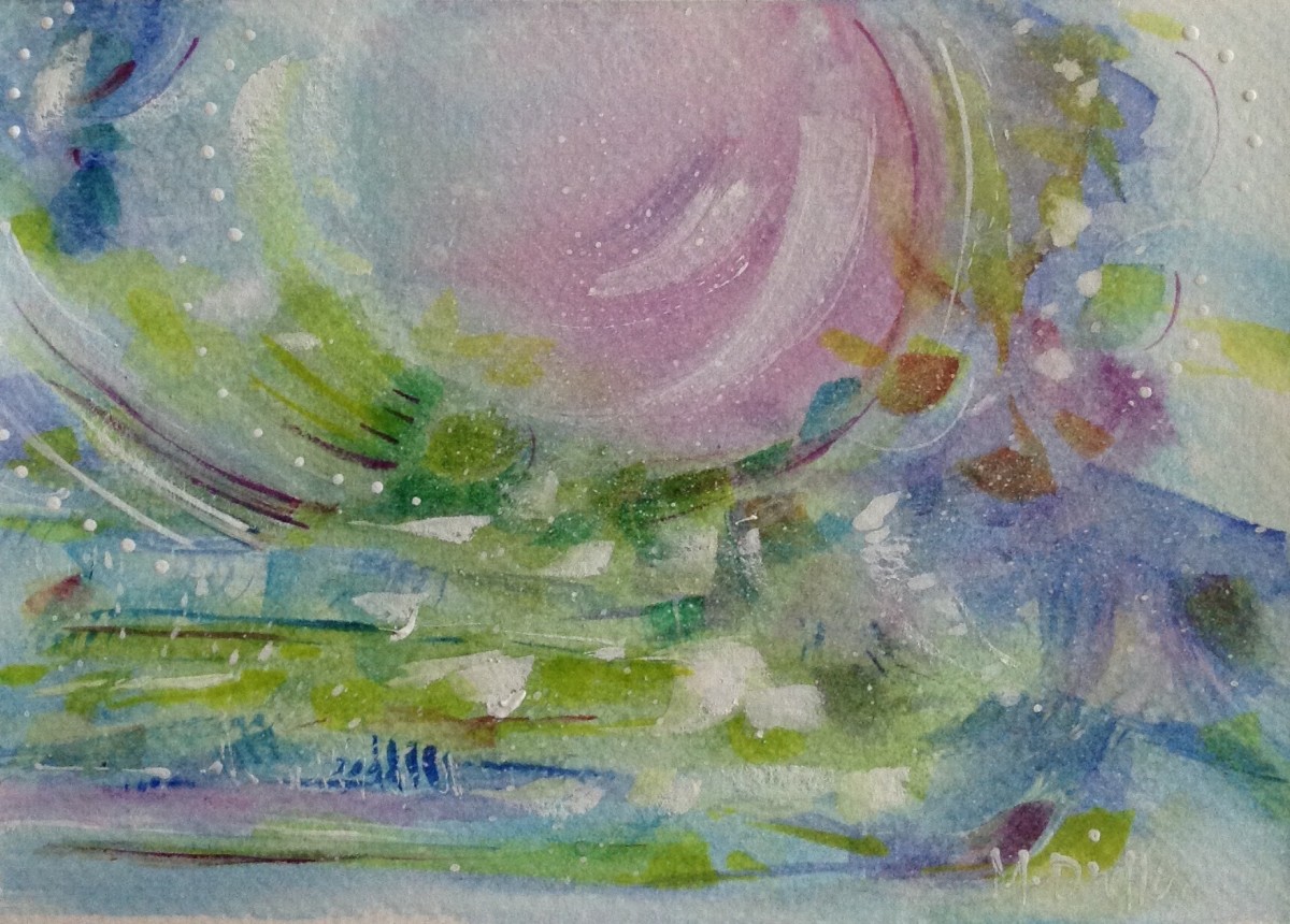 Watercolor No. 7 by Michelle Dinelle Abstracts 