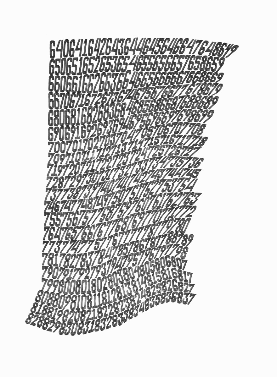 Numbers 640 to 837 by Dana Piazza 