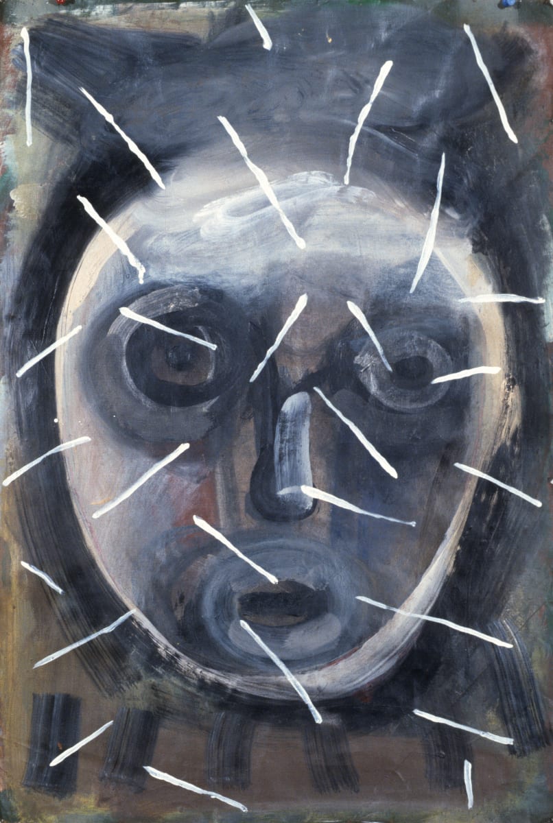 Face with Floating White Lines by Keisho Okayama 