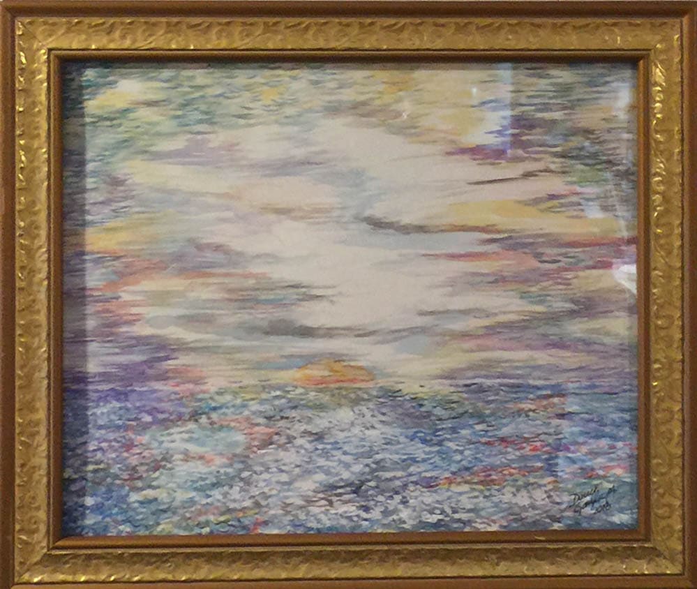 AN IMPRESSIONISTS SEASCAPE (sold) by Doug Gazlay, Image 1.