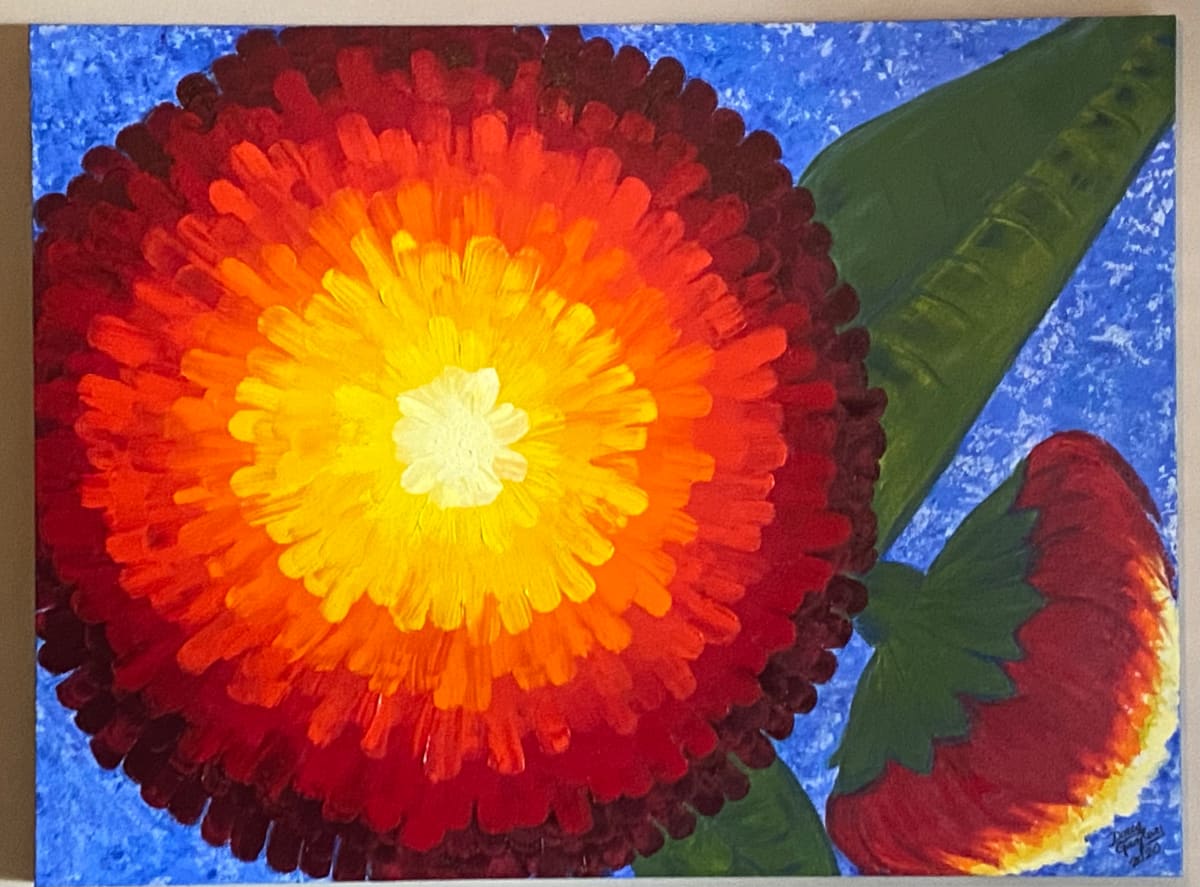 RADIANT BLOOMS by Doug Gazlay  Image: Powerful color bursting from a majestic, flowering plant.