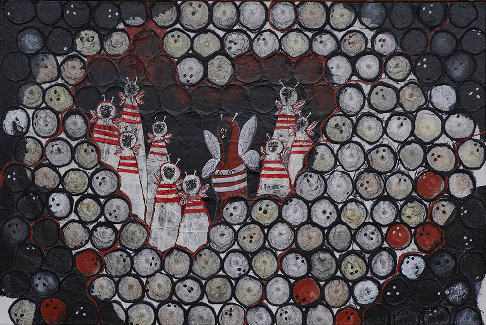 BOWLING BEES (gifted) by Doug Gazlay 