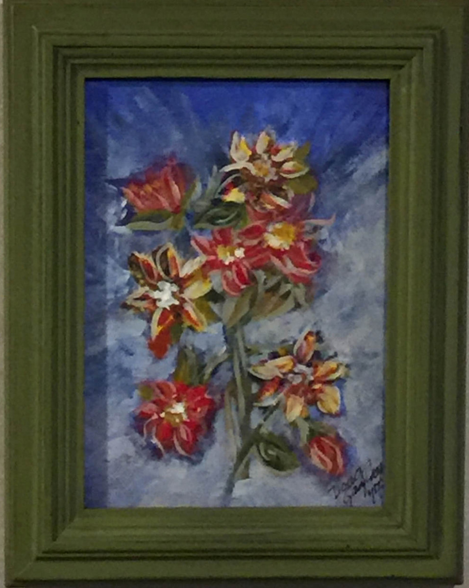 RED AND YELLOW FLORAL by Doug Gazlay 