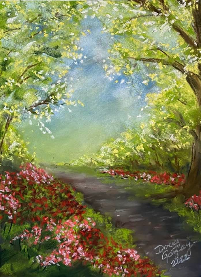 SPRING PATH (gifted) by Doug Gazlay  Image: A refreshing walk down the path of new possibilities.  Springtime is here!