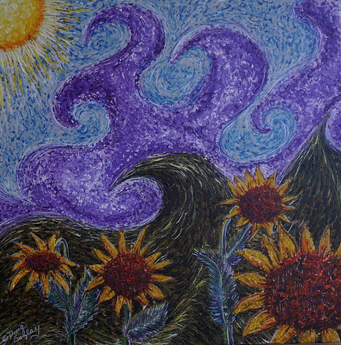 SUNNY FLOWERS (sold) by Doug Gazlay, Image 1.