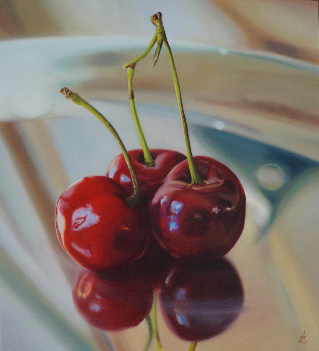 Cherry Trio by Anne-Marie Zanetti 