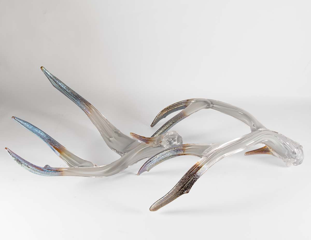 Antler Set Granite w/Metallic Tips by North Rim Glass Jared & Nicole Davis 