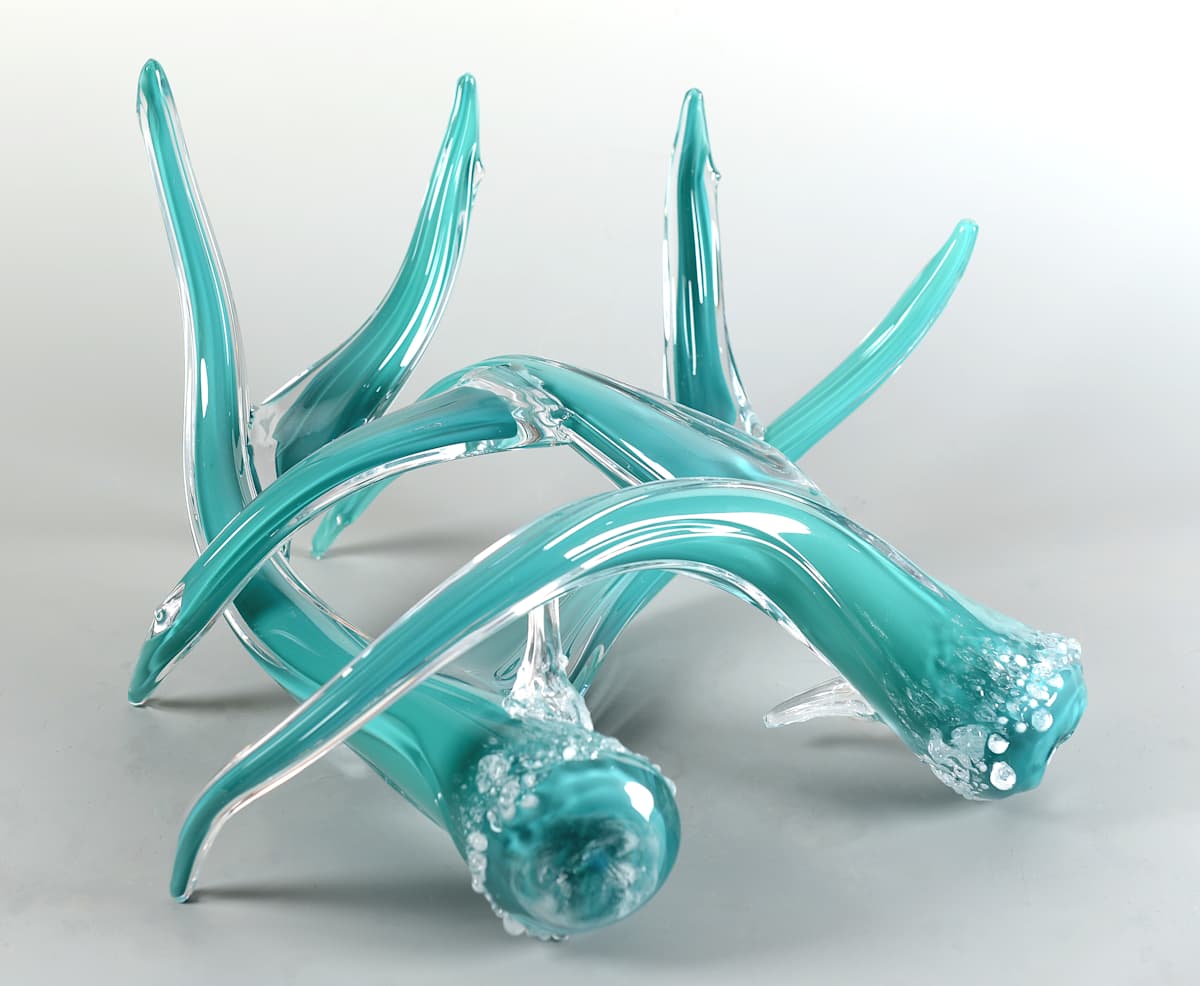 Antler Set-Opaque Turquoise, Image 1.
