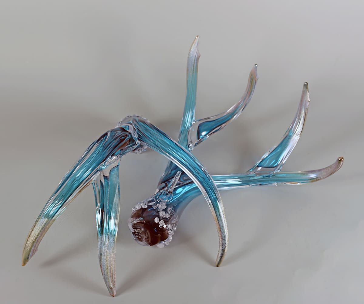 Antler Set-Turquoise w/ Metallic Tips, Image 1.