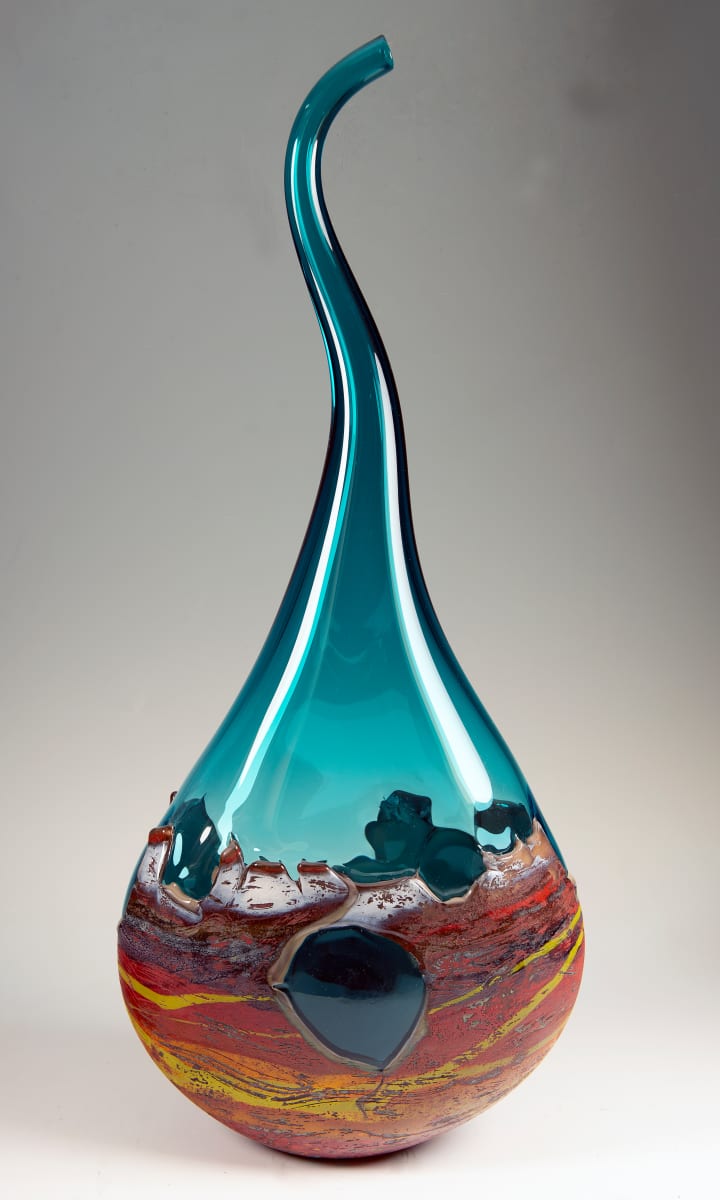 Desert Arch Vista Spire Turquoise by North Rim Glass Jared & Nicole Davis 