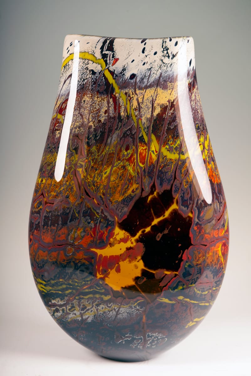 Canyon Walls Vase Amber 