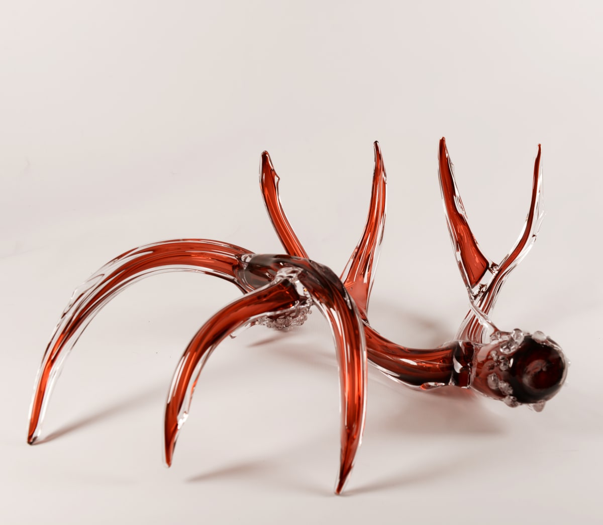 Antler Set-Heliotrope by North Rim Glass Jared & Nicole Davis, Image 1.