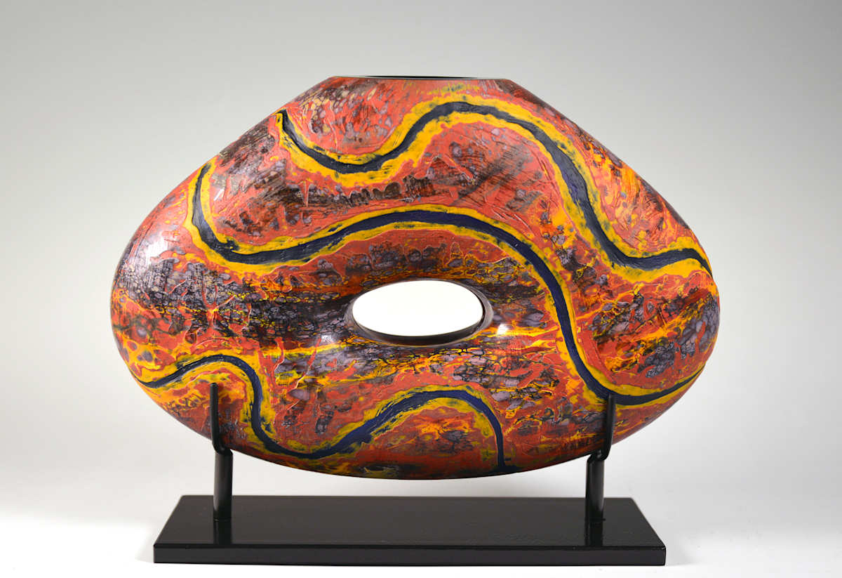 Desert Formation Arch-Cobalt by North Rim Glass Jared & Nicole Davis, Image 1.