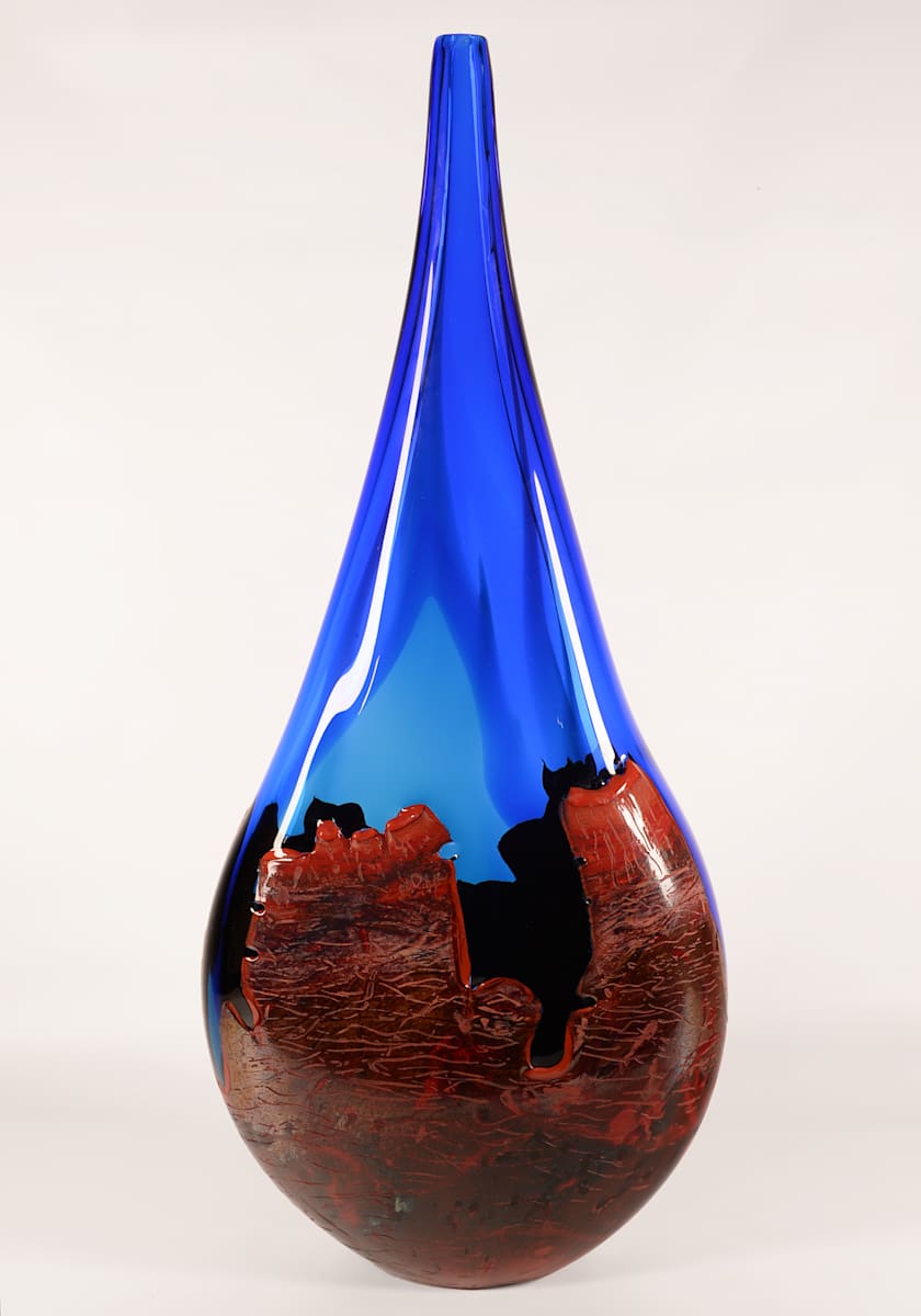 Desert Vista Spire Blue & Turquoise by North Rim Glass Jared & Nicole Davis 
