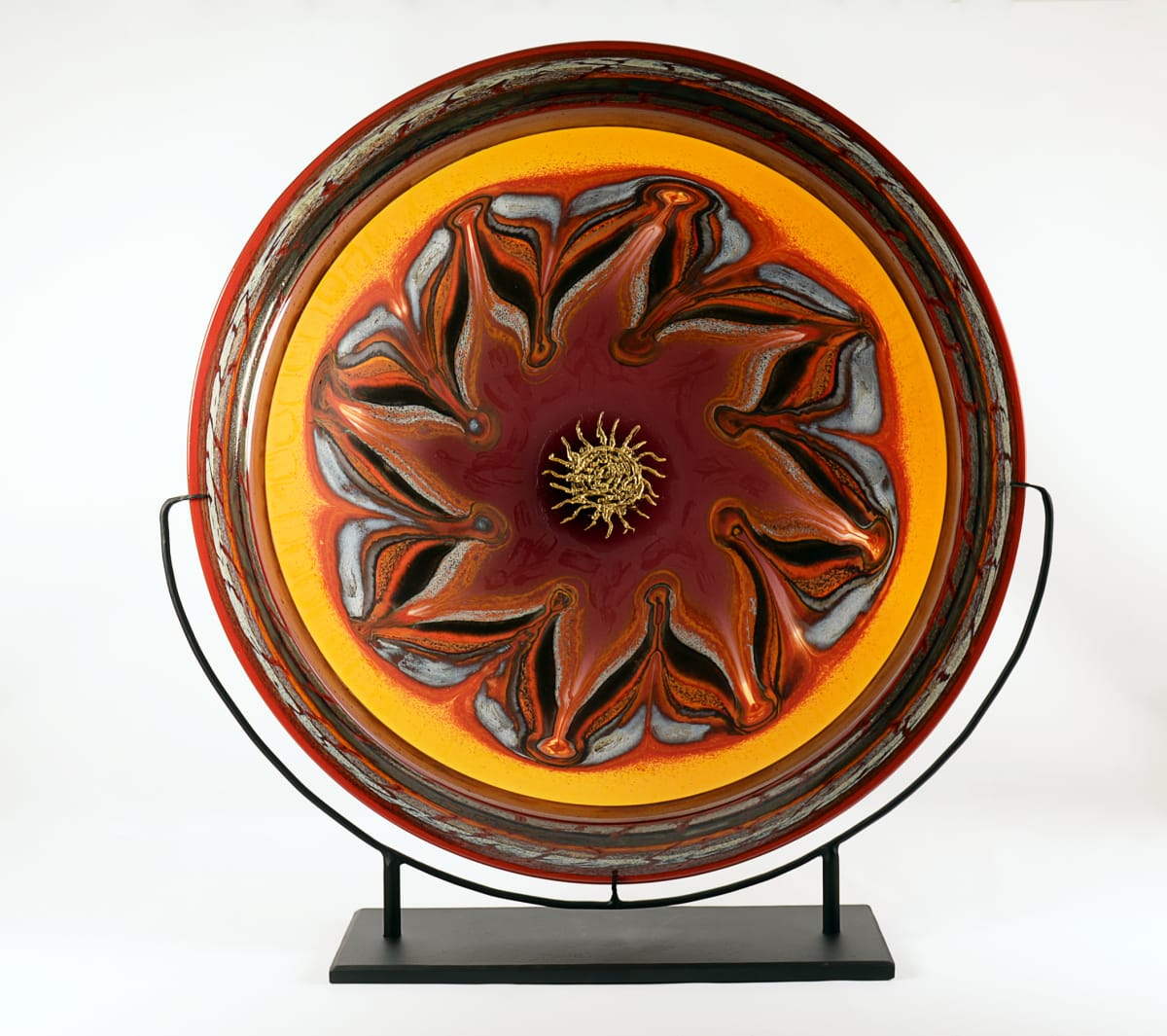 Jupiter Mandala Aurora & Heliotrope by North Rim Glass Jared & Nicole Davis 