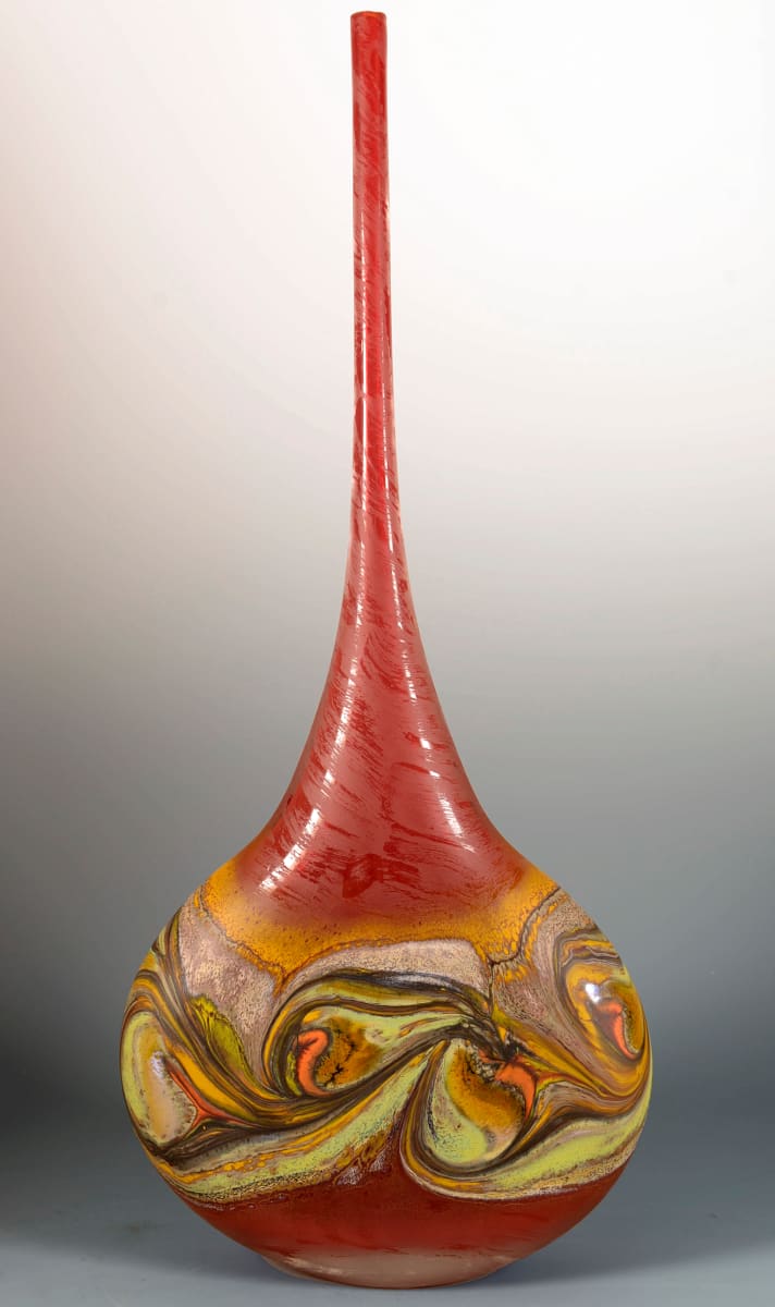 Jupiter Spire Red by North Rim Glass Jared & Nicole Davis, Image 1.
