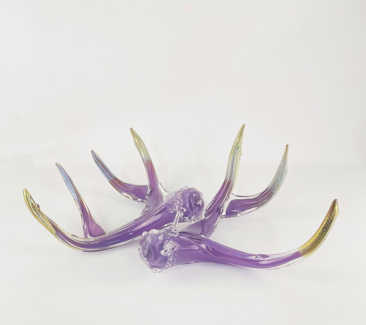 Antler Set-Lilac by North Rim Glass Jared & Nicole Davis 