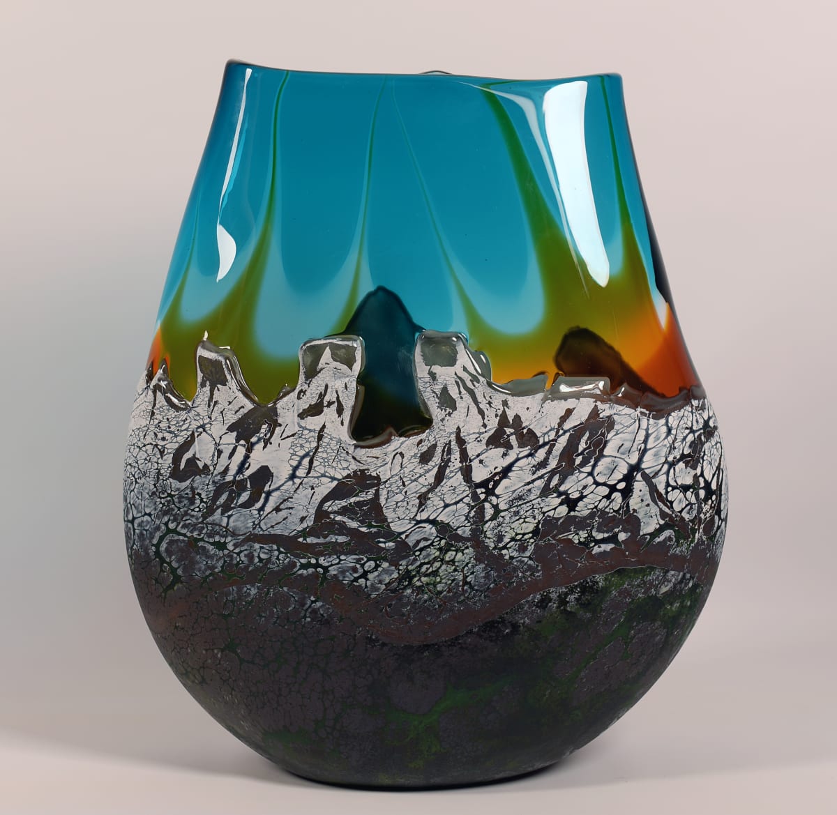 Mountain Vista Turquoise & Amber Sunset 