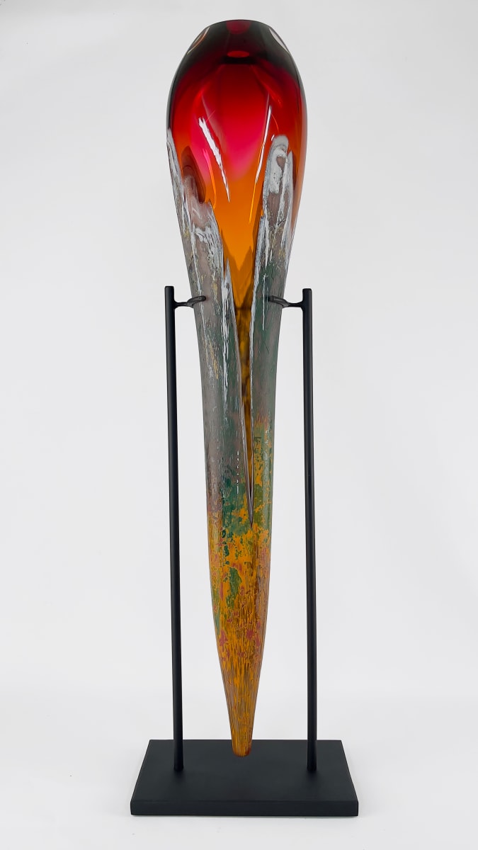 Mountain Vista Sentinel Sunset by North Rim Glass Jared & Nicole Davis, Image 1.