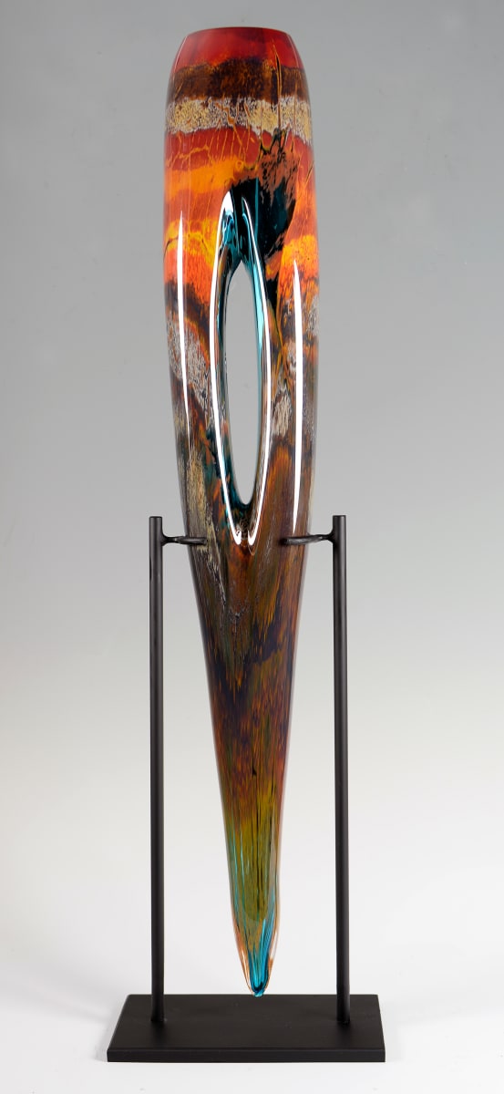 Desert Sentinel Turquoise by North Rim Glass Jared & Nicole Davis, Image 1.