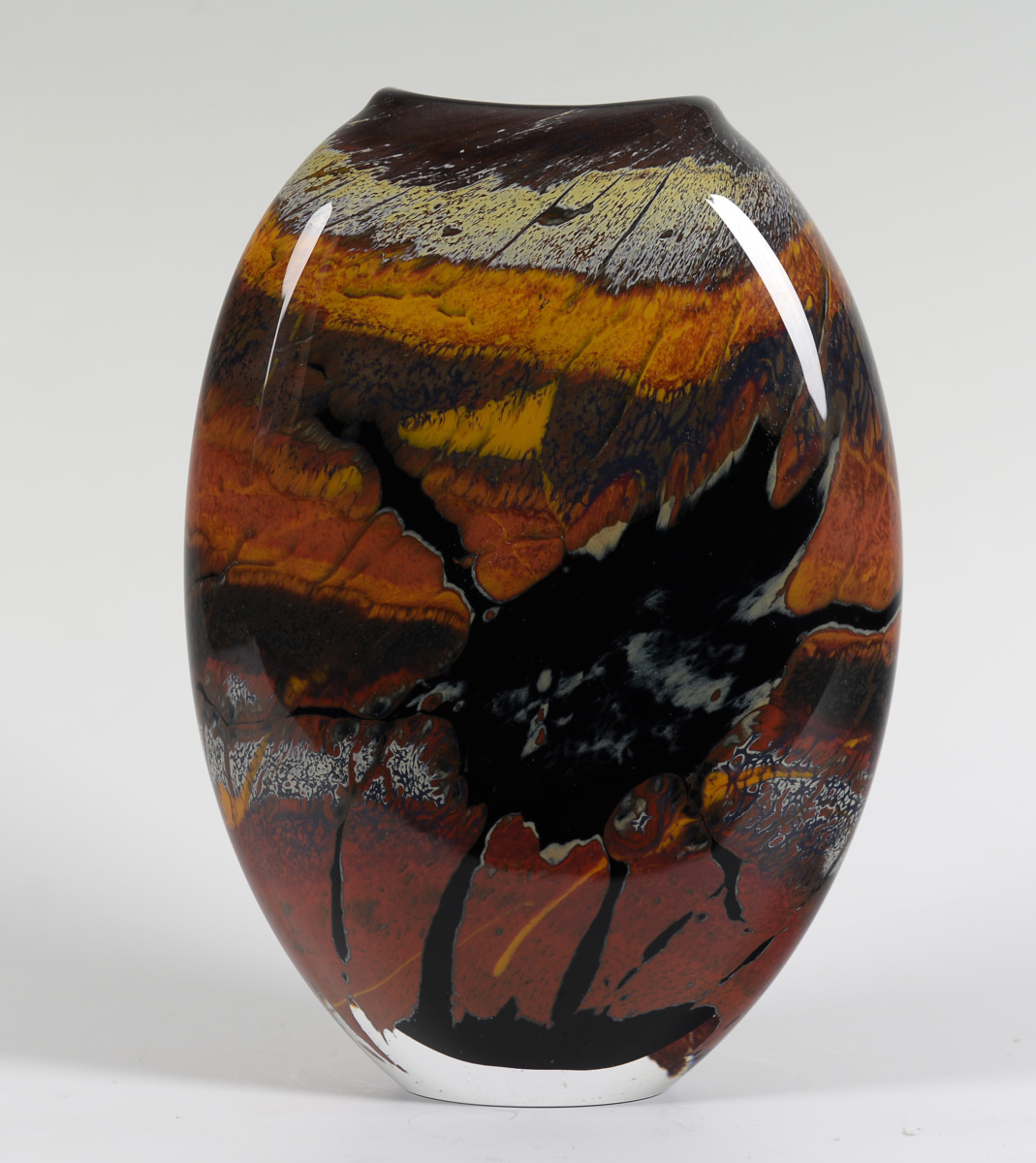 Fission Vase Small-Black by North Rim Glass Jared & Nicole Davis 