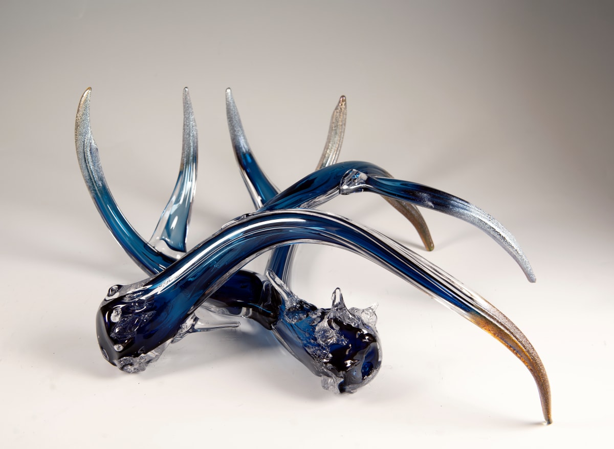 Antler Set Steel Blue w/Metallic Tips 