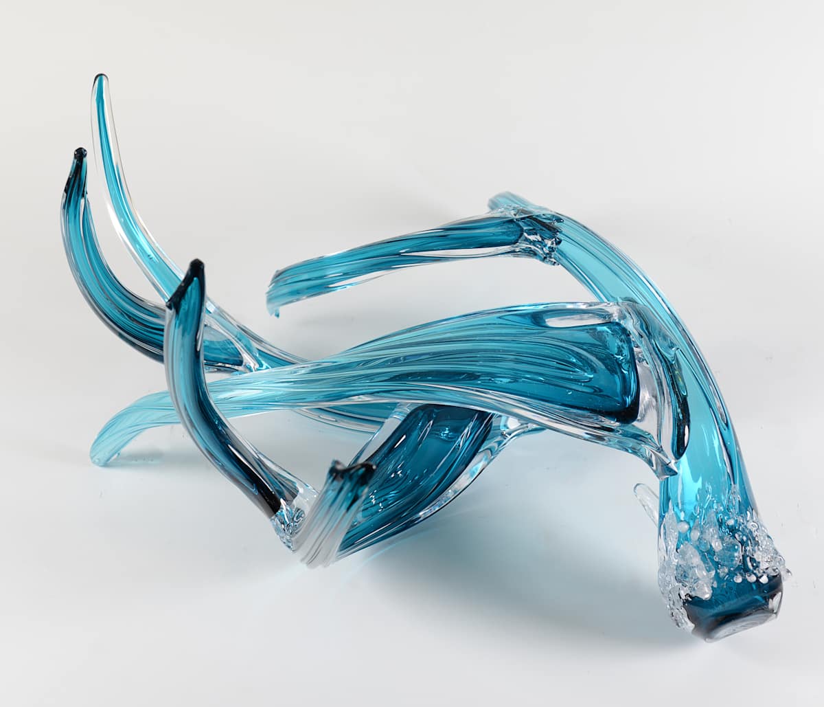Antler Set-Turquoise by North Rim Glass Jared & Nicole Davis, Image 2.