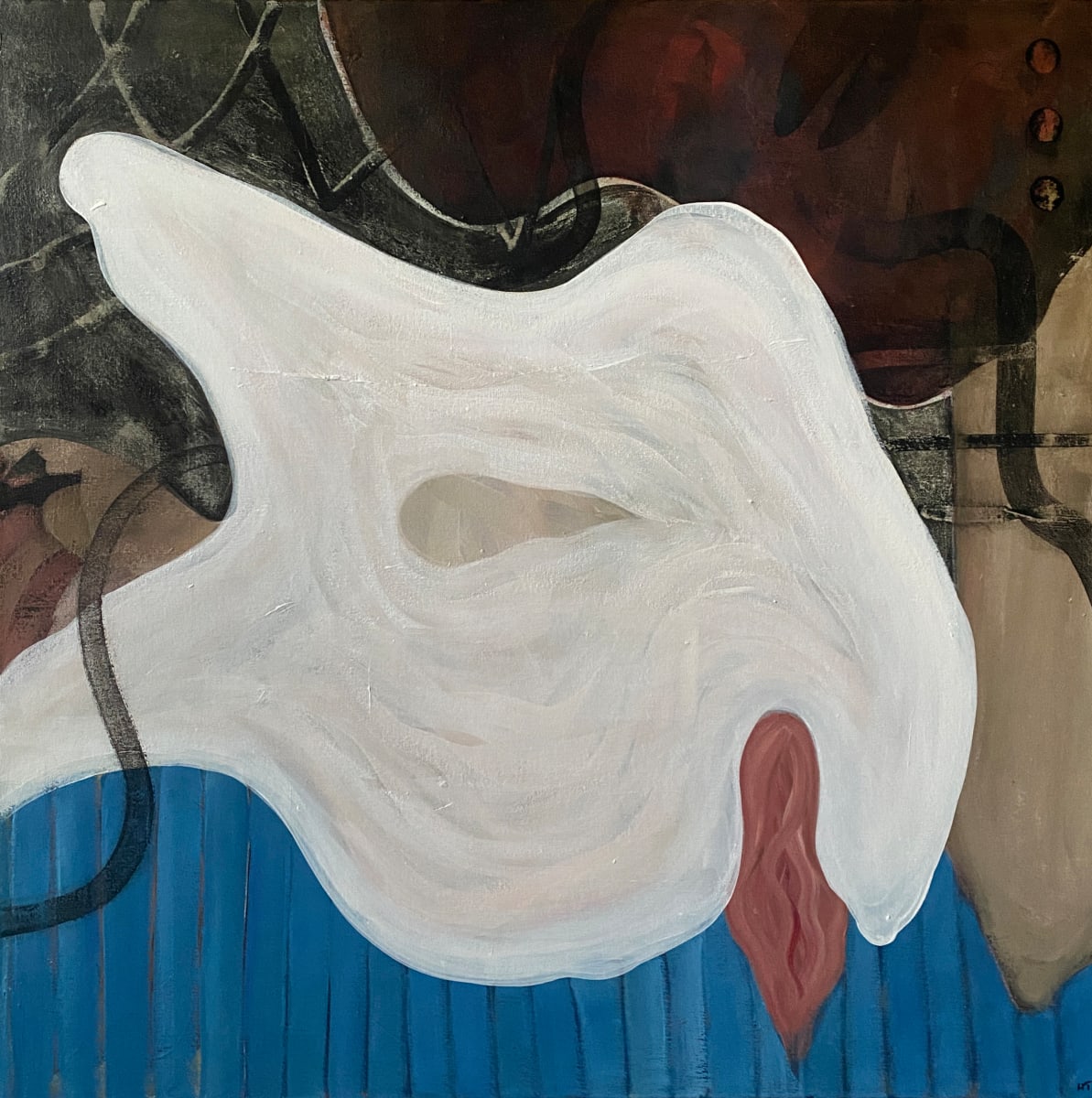 ABYSSAL PLAIN #1, 80 x 80 cm by Hannah Thomas, Image 1.