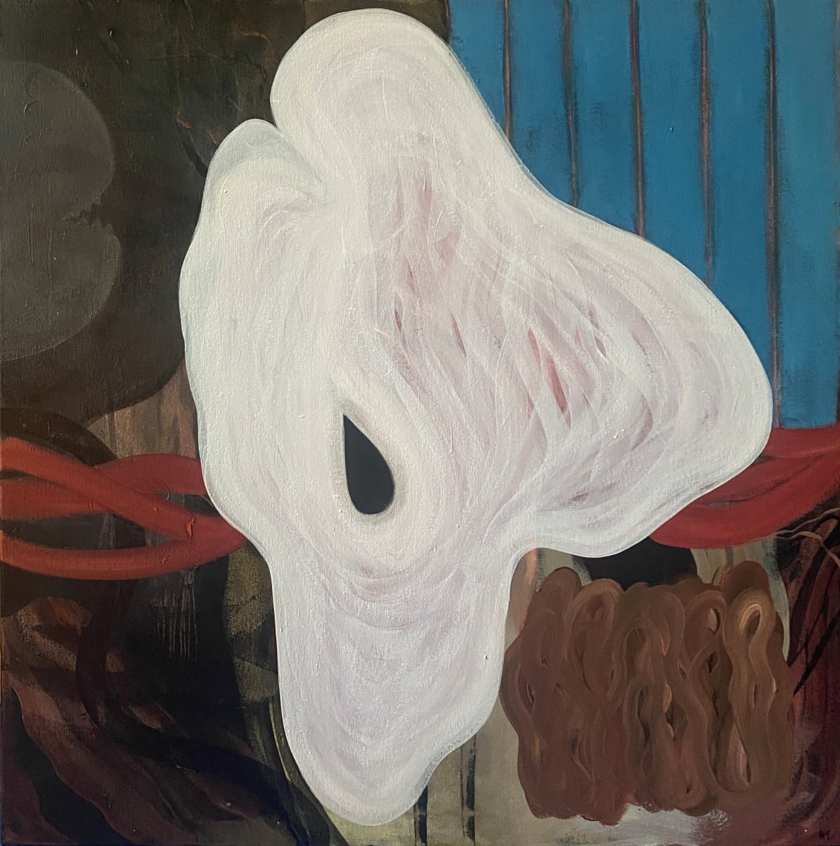 ABYSSAL PLAIN #2, 80 x 80 cm by Hannah Thomas, Image 1.