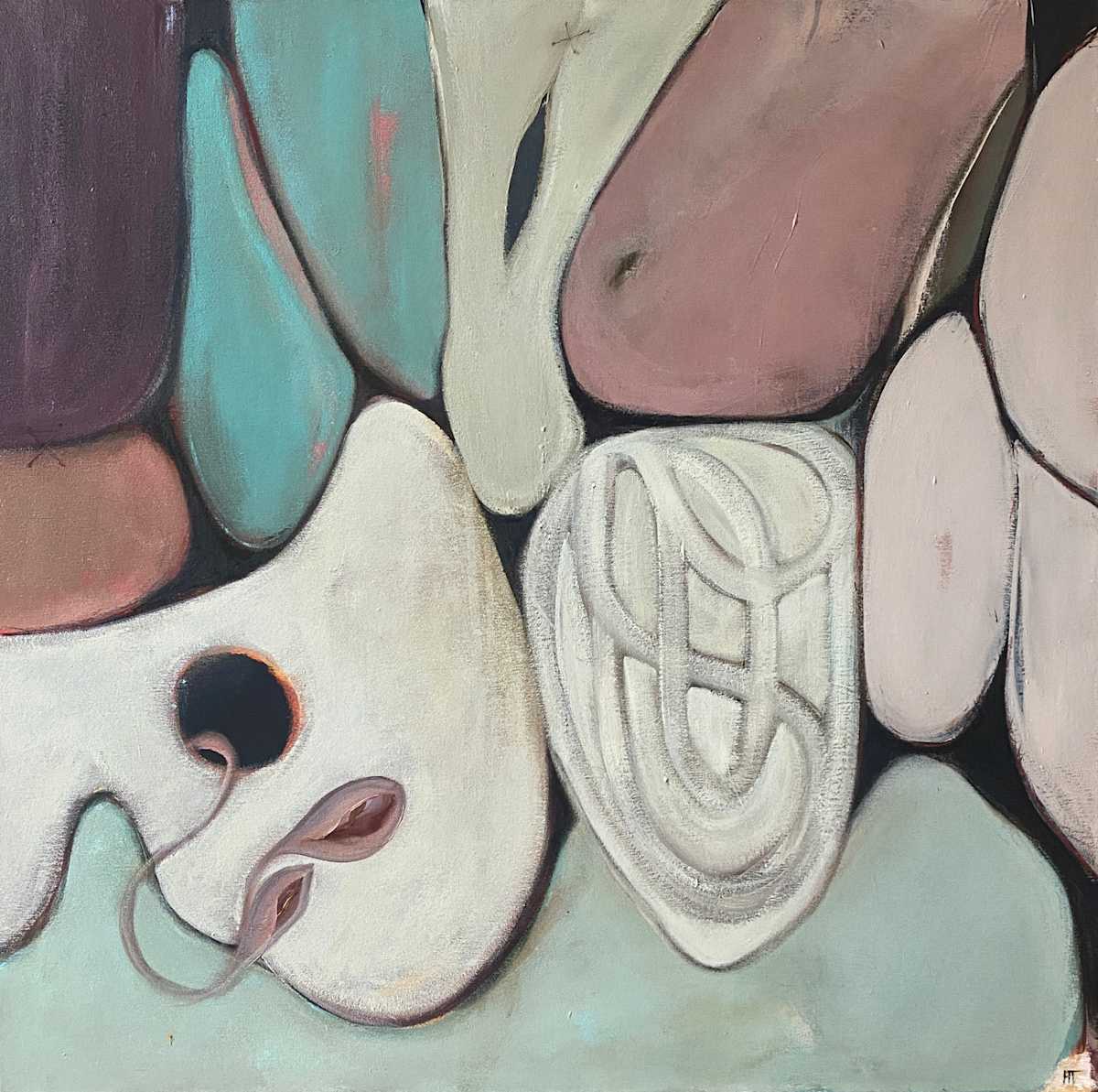 INTIMATE TERRAIN #1, 80 x 80 cm by Hannah Thomas, Image 1.